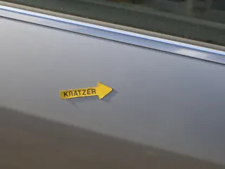 Audi A6 4B C5 Tür Türblatt hinten rechts nur Türblatt silber LY7W -ohneAnbauteil - Bild 5