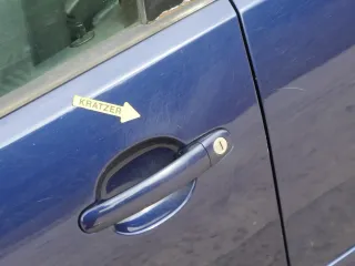 VW Polo 9N 9N3 Tür hinten links 4/5-Türer blau LB5N - ohne Anbauteile - Bild 3