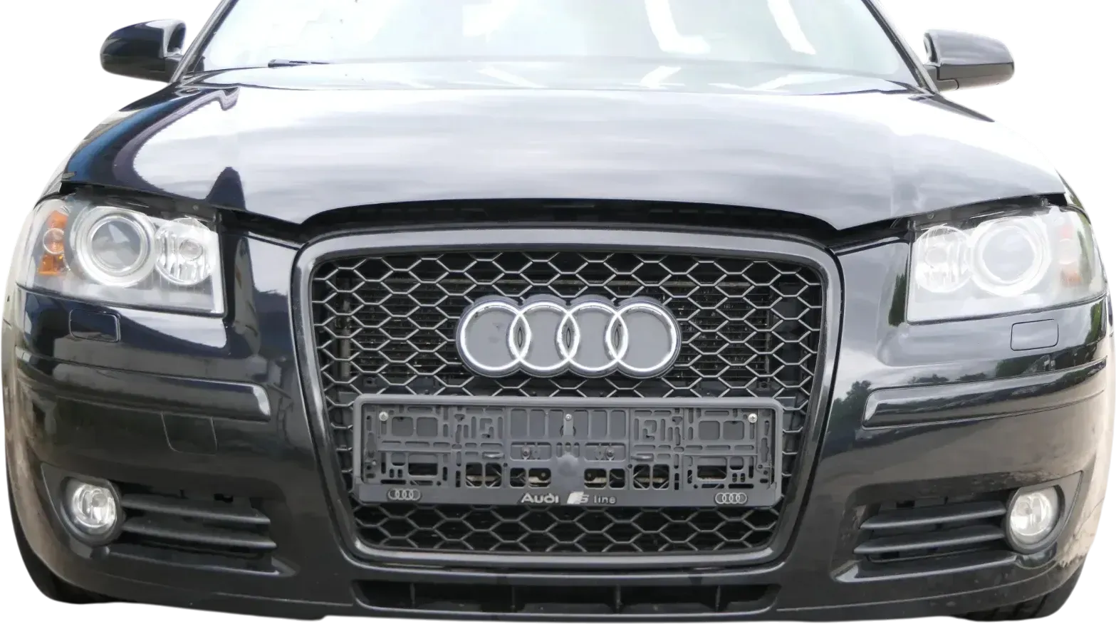 A3 8P Stoßstange Frontstoßstange Stoßfänger vorn Sportback S-line schwarz LZ9Y - Bild 1