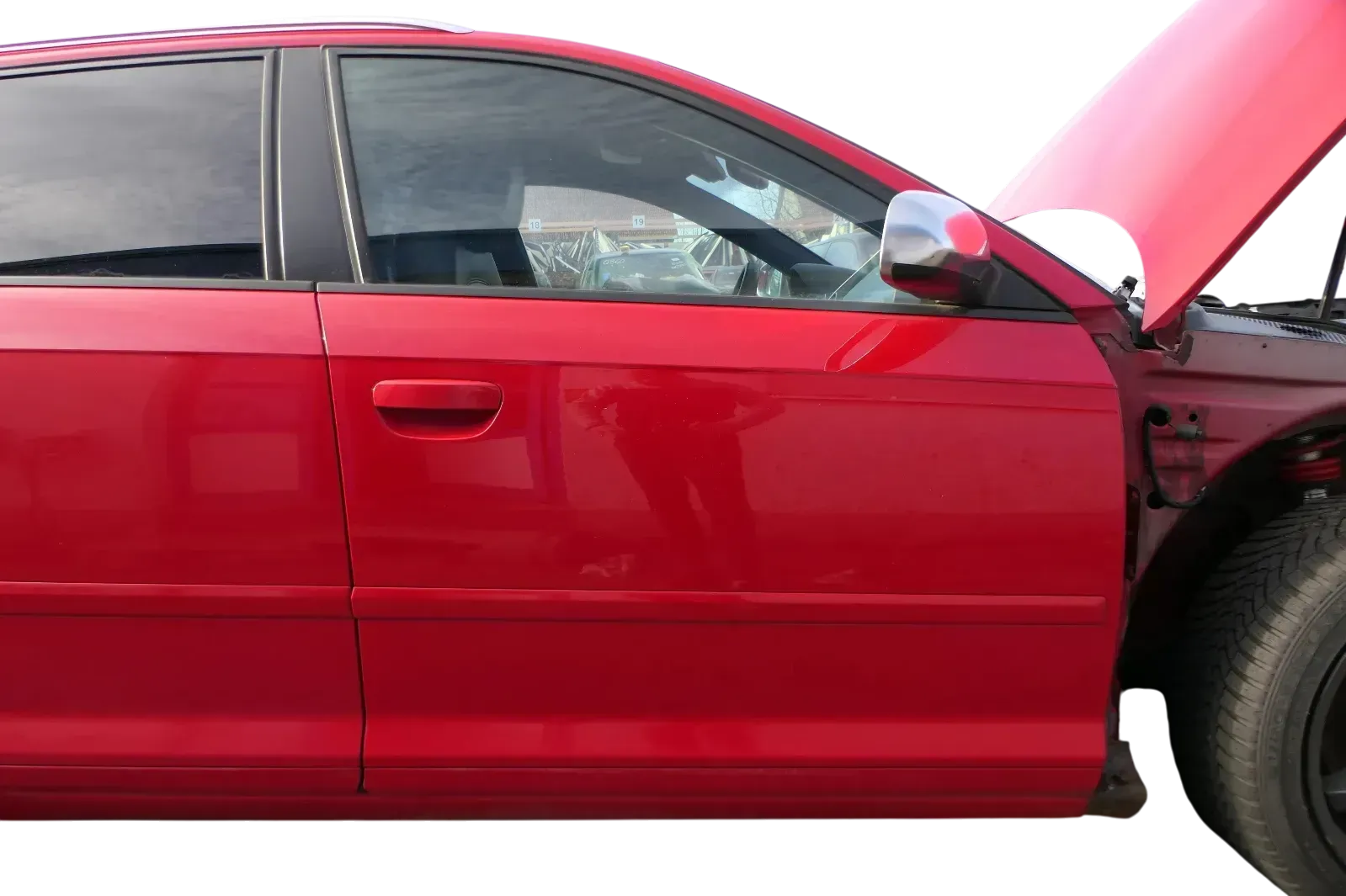 Audi A3 8P 4/5 Türer Tür vorne rechts Beifahrertür Türblatt rot LY3J Sportback - Bild 1