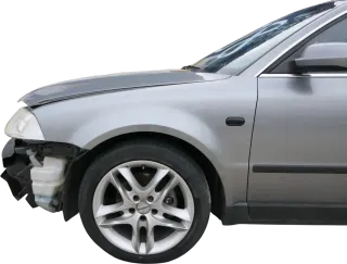 VW Passat 3BG 3B6 Kotflügel vorne links grau LD7W (Blinkerloch) - Bild 1