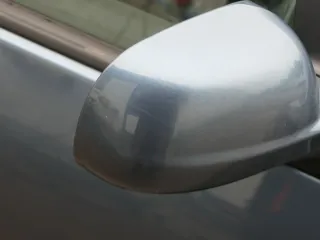 VW Golf 4 Bora manueller Spiegel vorne rechts Außenspiegel blau LD5X - Bild 4