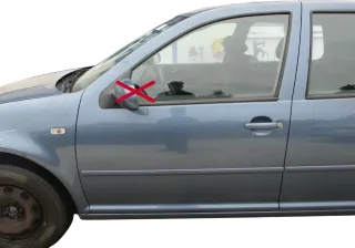 VW Golf 4 Bora Tür vorne links Fahrertür 4/5-Türer & Kombi blau LD5X -ohneAnbaut - Bild 1