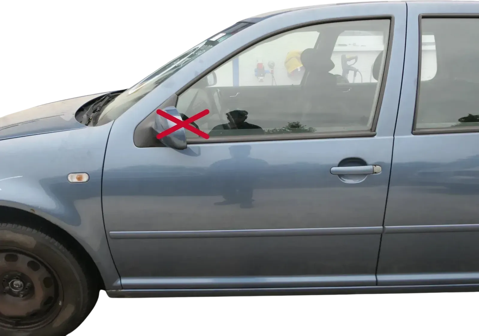 VW Golf 4 Bora Tür vorne links Fahrertür 4/5-Türer & Kombi blau LD5X -ohneAnbaut - Bild 1