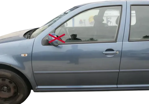 VW Golf 4 Bora Tür vorne links Fahrertür 4/5-Türer & Kombi blau LD5X -ohneAnbaut