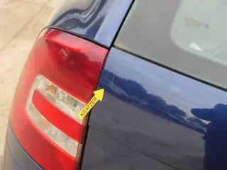 Skoda Octavia 1Z Kombi Avant hinten Heckklappe mit Scheibe blau LF5Q Klappe - Bild 8