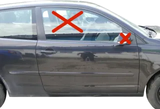 Polo 9N 9N3 Tür vorne rechts Beifahrertür 2/3-Türer schwarz LC9Z ohneAnbauteile - Bild 1