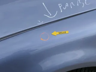 VW Passat 3B Kotflügel vorne links blau grau grün türkis (evtl. LB7T oder ???) - Bild 4