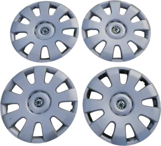 4 Stück Original Skoda Octavia 1Z Radzierkappe Radkappe 15 Zoll 1Z0601147A - Bild 1