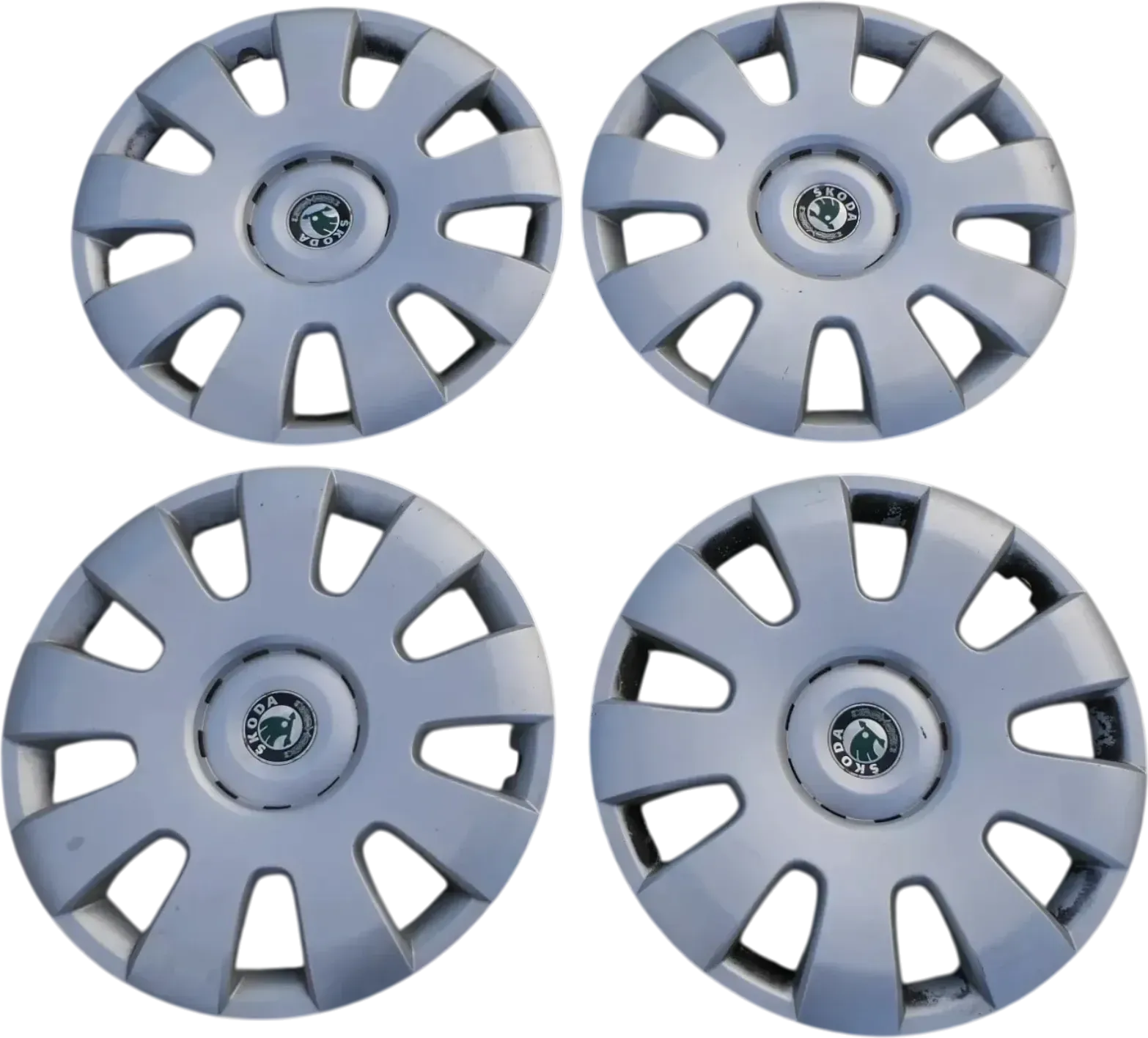 4 Stück Original Skoda Octavia 1Z Radzierkappe Radkappe 15 Zoll 1Z0601147A - Bild 1