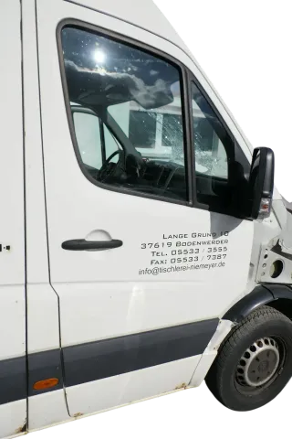 VW Crafter 2E Tür vorne rechts Beifahrertür weiß L902 - ohne Anbauteile - Bild 1