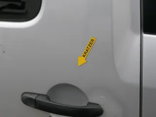 VW Caddy 3 2k Tür hinten rechts silber LA7W Schiebetür mit Scheibe - Bild 2