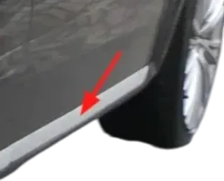 VW Passat 3C B7 NUR Zierleiste Leiste Abdeckung Tür unten vorne rechts Alltrack - Bild 1