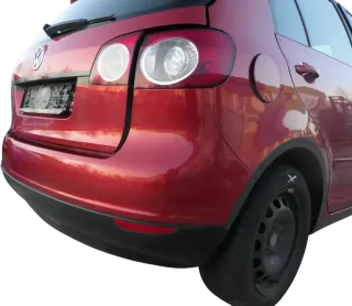 Golf Plus 5 5M1 Stoßstange hinten Heckstoßstange Stoßfänger rot LA3X - Bild 7