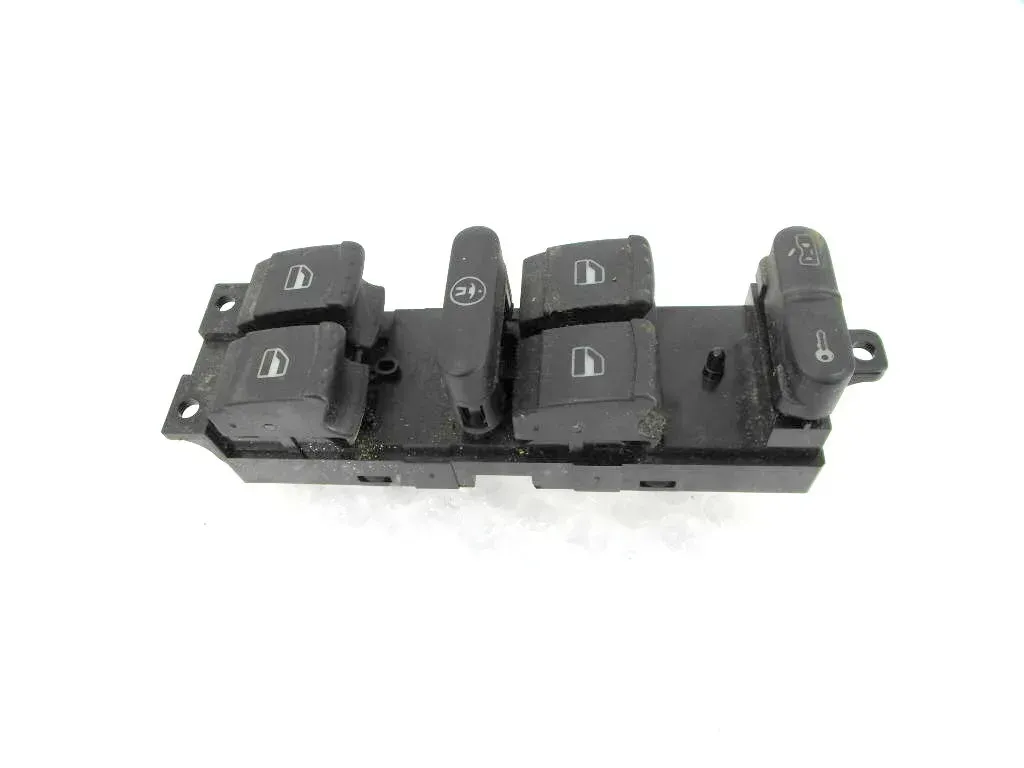 VW Golf 4 Passat ektrischer Fensterheber Schalter vorne links 1J4959857D 4-Türer - Bild 1