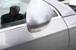 VW Passat 3C elektrischer Spiegel Außenspiegel rechts mit Glas Blinke grau LA7T - Bild 2