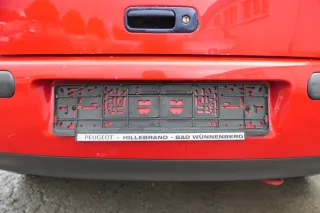 VW Golf 4 Limousine Stoßstange hinten Heckstoßstange Stoßfänger rot LP3G - Bild 2