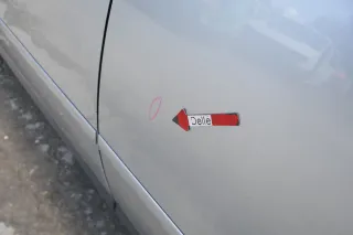 Audi A6 4B C5 Tür Türblatt hinten links grau silber LY7M nur Türblatt - Bild 5