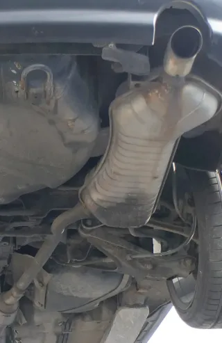 1x Audi A6 4B Quattro Allrad Auspuff Endschalldämpfer rechts hinten 2,5 TDI - Bild 1