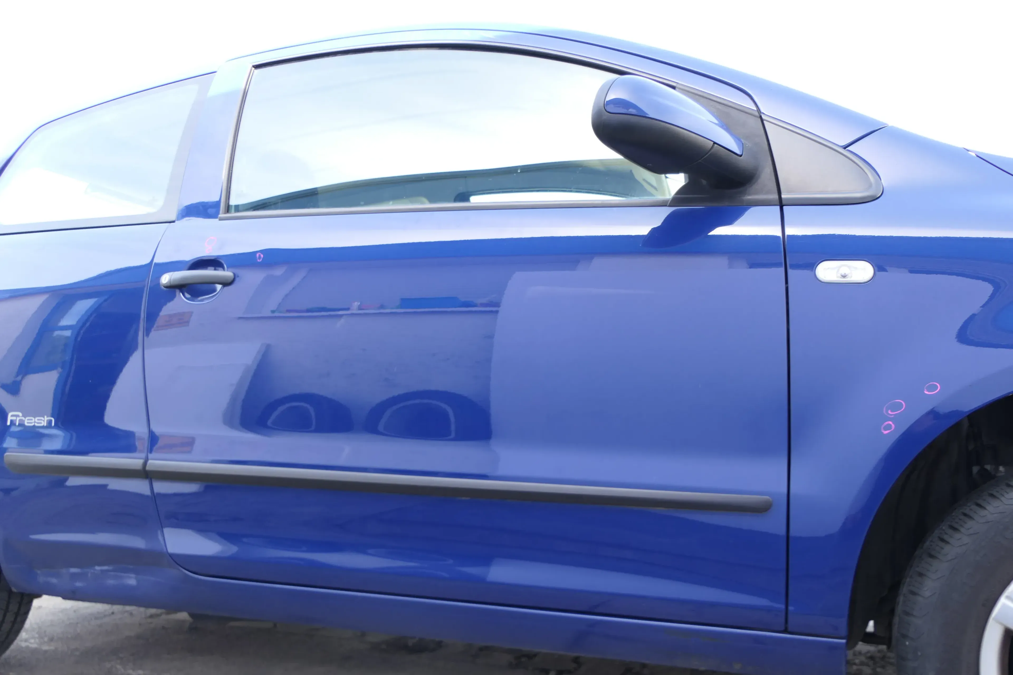 VW Fox 5Z Tür vorne rechts Beifahrertür blau LL5M - Bild 1