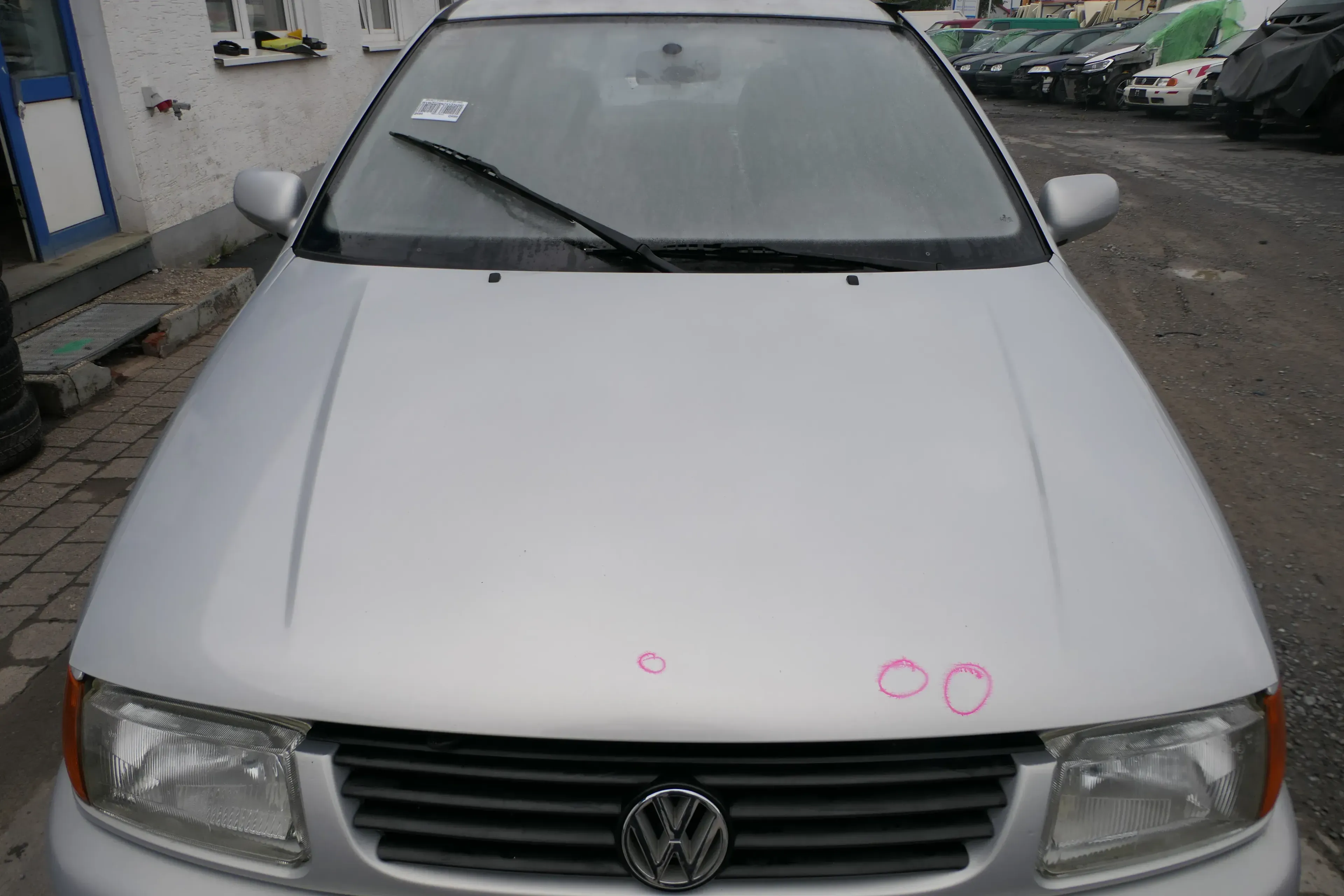 VW Polo 6N Motorhaube Klappe vorn vorne silber LB7Z - Bild 1