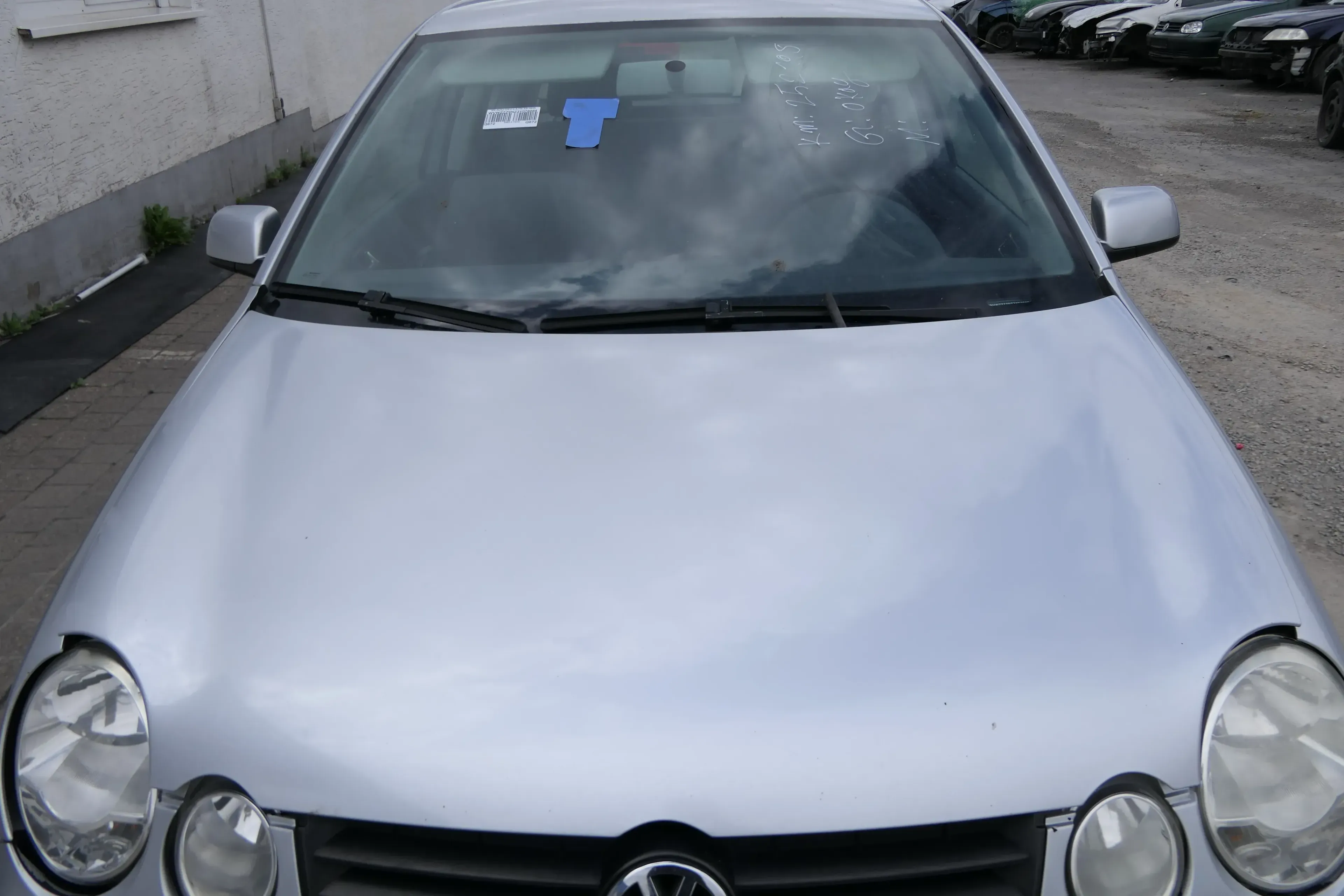 VW Polo 9N Motorhaube Klappe vorne silber grau LA7W reflexsilber bisca.Bj.2004 K - Bild 1