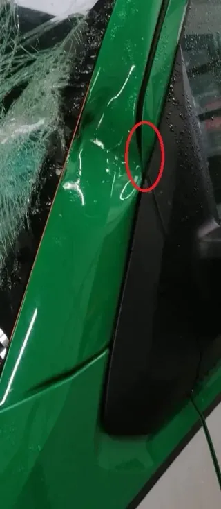 VW Crafter 7C MAN TGE Tür vorne links Fahrertür grün L629 629 - Delle Mängel - Bild 11