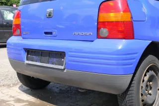 Seat Arosa 6H Stoßstange hinten Heckstoßstange blau LS5J - Bild 3