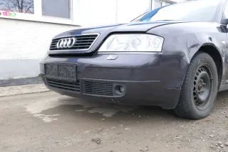 Audi A6 4B Frontstoßstange Stoßstange vorn vorne Stoßfänger blau lila LZ4V SWR - Bild 4
