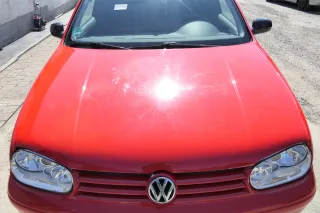 VW Golf 4 Motorhaube Haube Klappe vorne rot LP3G - Bild 1