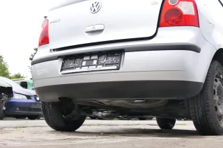 VW Polo 9N 9N3 Stoßstange Heckstoßstange hinten silber grau LA7W - Bild 5