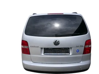 VW Touran 1T Heckklappe Kofferraumklappe hinten silber LA7W mit Scheibe - Bild 1