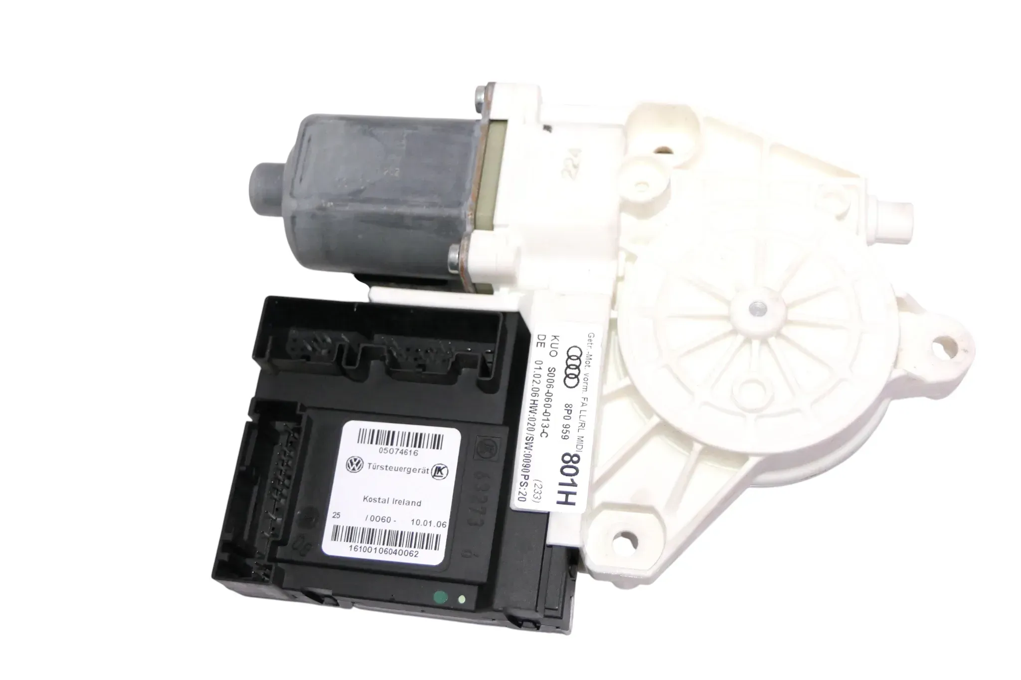 Audi A3 8P ektrischer Fensterheber Motor vorne links 8P0959801H 8P0959801G - Bild 1