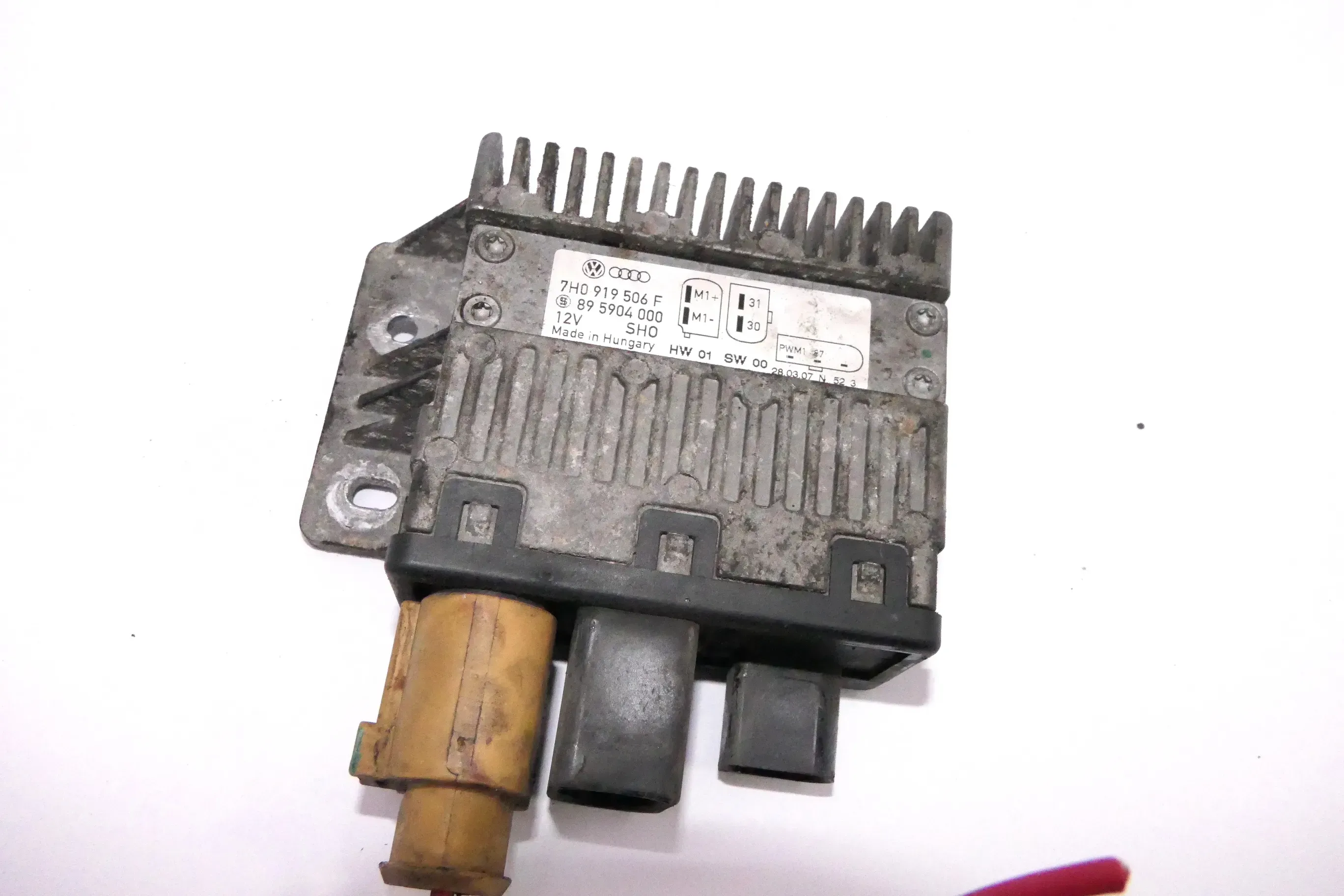 VW Transporter T5 Steuergerät Lüfter Lüftersteuergerät Bordnetz 7H0919506F - Bild 1