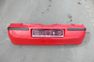 VW Polo 6N2 Stoßstange hinten Heckstoßstange Stoßfänger rot LP3G - Bild 2