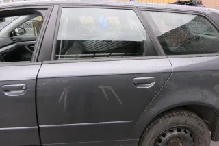 Audi A4 B7 8E Tür hinten links grau LX7Z Kombi mit Scheibe und Rahmen - Bild 1