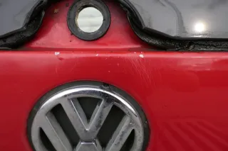 VW Polo 6N Heckklappe Klappe hinten Kofferraumklappe mit Scheibe rot LP3G - Bild 2