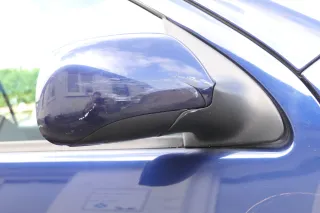 Skoda Fabia 6Y mechanischer Spiegel Außenspiegel rechts blau LF5U Glas - Bild 2