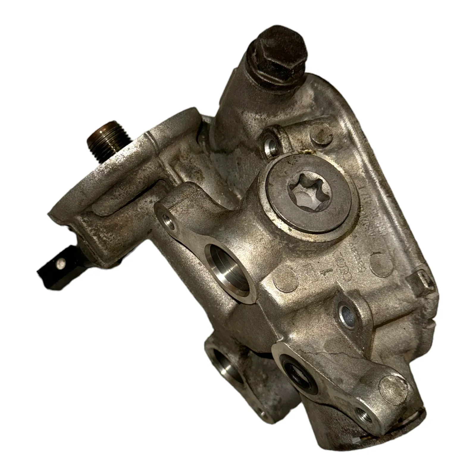 Audi A6 4F A4 8E B7 Halter Ölfilterflansch 06B115405H 2,0 ALT - Bild 1