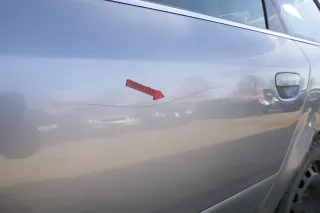 Audi A6 4B C5 Tür Türblatt hinten links nur Türblatt grau LY7L - Bild 4