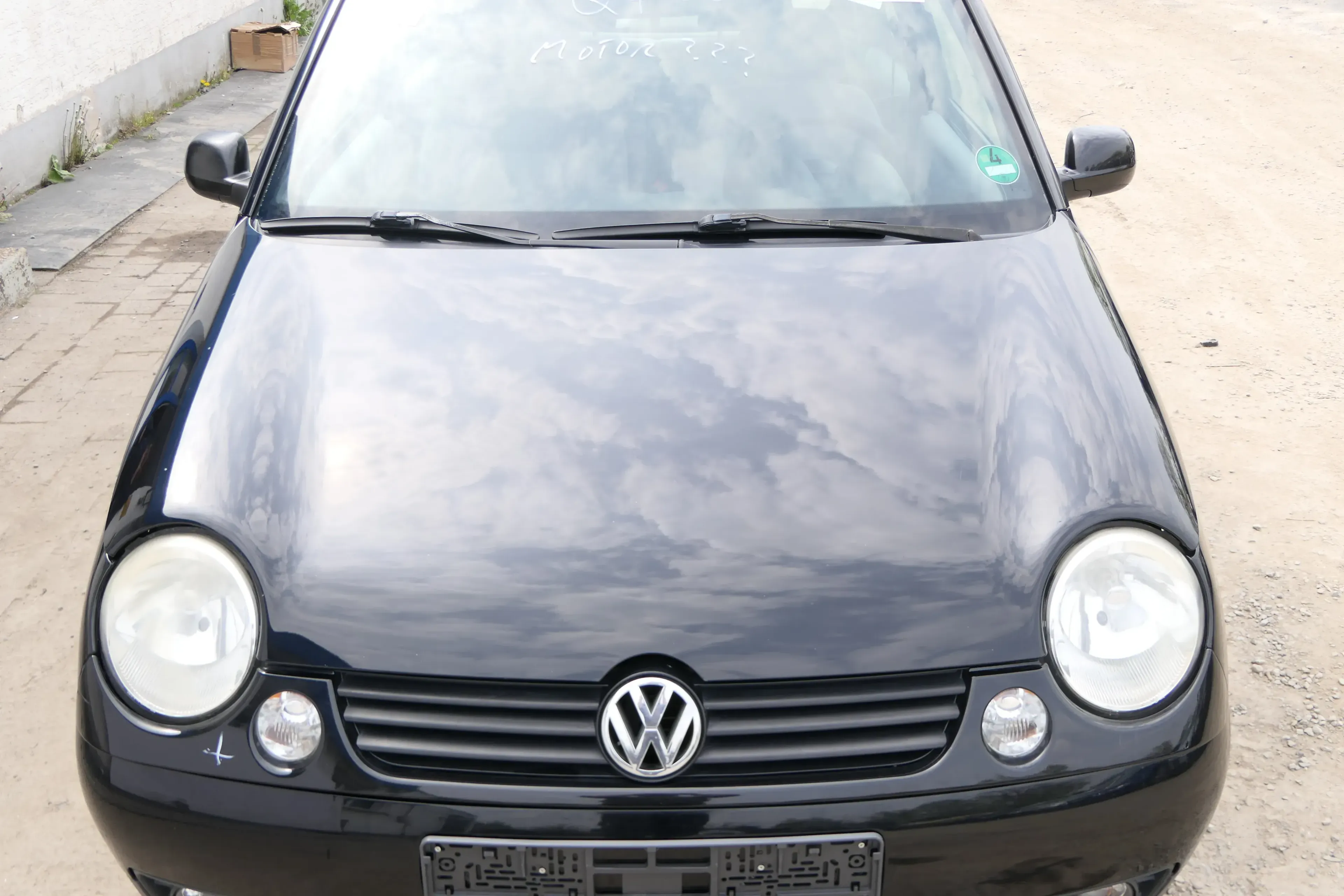 VW Lupo Motorhaube Klappe Frontklappe Haube vorne schwarz L041 uni - Bild 1