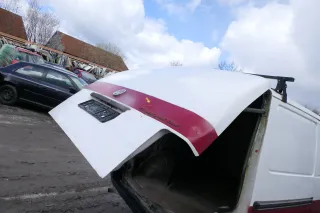 VW T4 Transporter Heckklappe Klappe hinten Kofferraumklappe weiß R902 Kasten - Bild 6