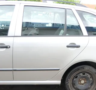 Fabia 6Y Combi Variant Kombi Tür hinten links silber grau LF7T ohne Anbauteile - Bild 1