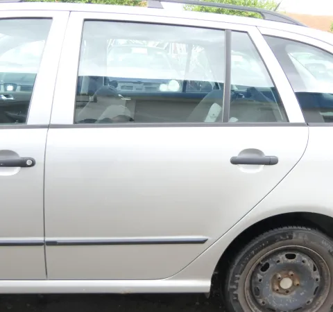 Fabia 6Y Combi Variant Kombi Tür hinten links silber grau LF7T ohne Anbauteile