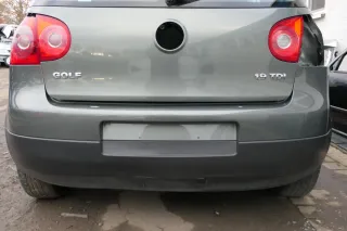 VW Golf 5 1K Limousine Stoßstange hinten Heckstoßstange sagagreen grün LA6Q - Bild 1