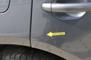 VW Touareg 7L Tür hinten rechts grau LD7U - ohne Anbauteile - Bild 4