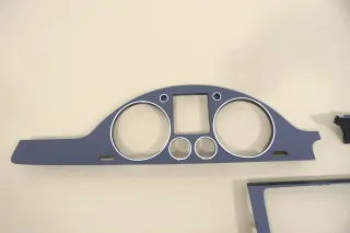 VW Passat 3C Mittelkonsole Verkleidung um Radio Klappe Abdeckung Dekor dunkel gr - Bild 3