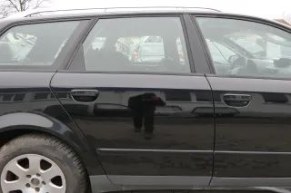 Audi A4 B7 8E Tür hinten rechts schwarz LY9B brillian Kombi mit Scheibe  Rahmen - Bild 1