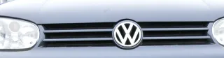 VW Golf 4 Grill Kühlergrill VW Zeichen Logo blau grau LC5F bluegraphit - Bild 1