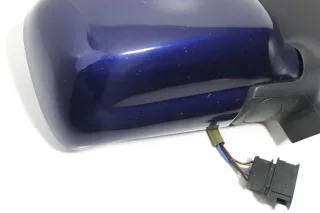 VW Polo 6N elektrischer elektrisch Spiegel Außenspiegel rechts blau LB5N +Glas d - Bild 3